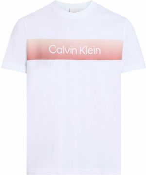 Calvin Klein Tričko  brusnicová / biela