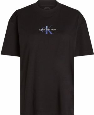 Calvin Klein Jeans Tričko  svetlomodrá / čierna / biela