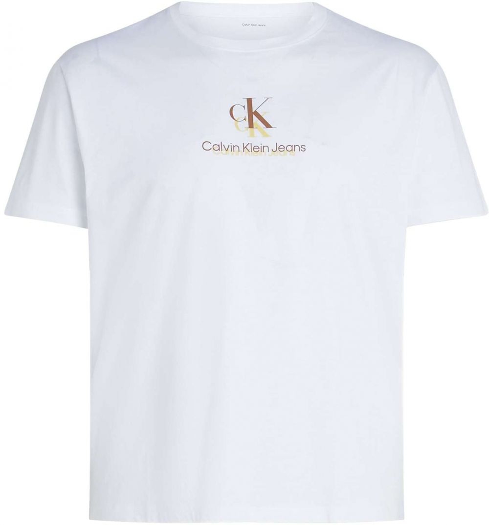 Calvin Klein Jeans Plus Tričko 'SHADOW'  biela