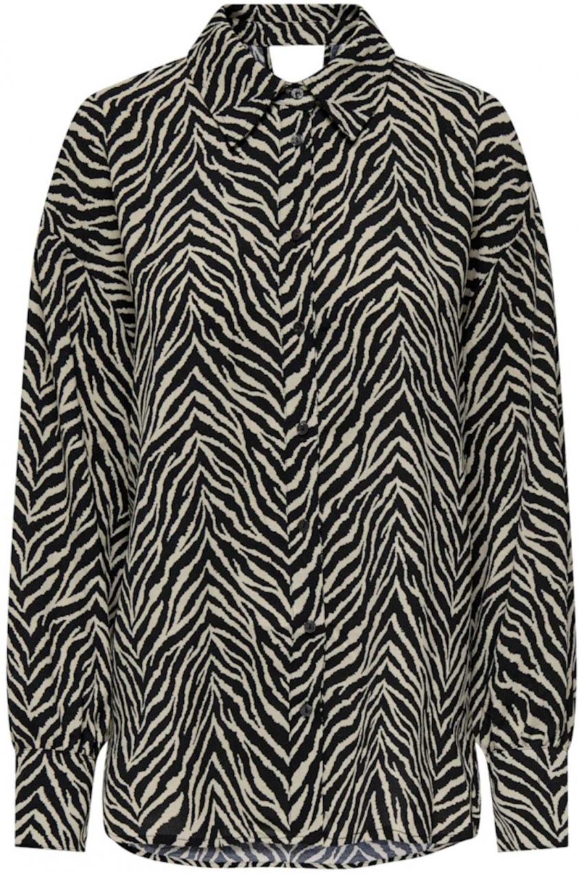 ONLY Blúzka 'ONLKATTY'  sivobéžová / čierna