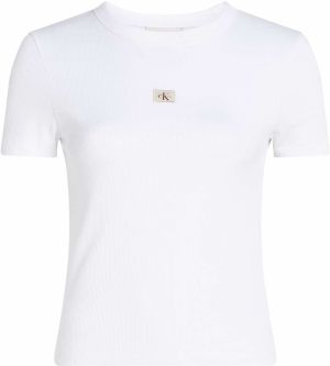 Calvin Klein Jeans Tričko  biela