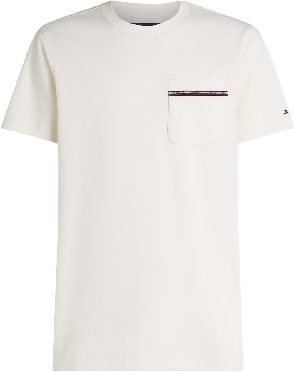 TOMMY HILFIGER Tričko  červená / čierna / biela