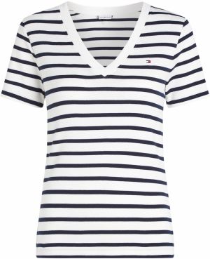TOMMY HILFIGER Tričko 'CODY'  námornícka modrá / biela