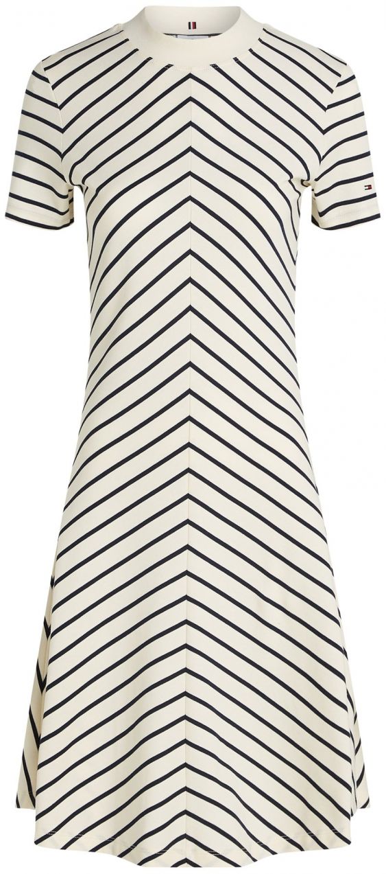 TOMMY HILFIGER Šaty  čierna / biela
