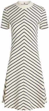 TOMMY HILFIGER Šaty  čierna / biela