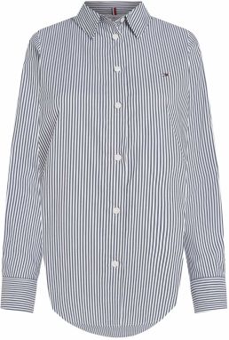TOMMY HILFIGER Blúzka 'ESS'  tmavomodrá / biela