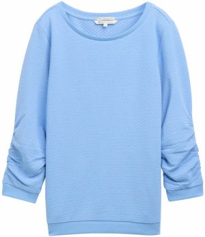 TOM TAILOR DENIM Mikina  azúrová