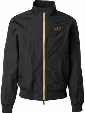 EA7 Emporio Armani Prechodná bunda  zlatá / čierna