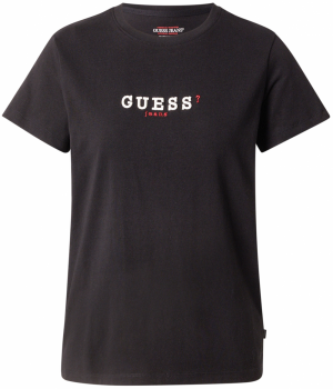 GUESS JEANS Tričko  červená / čierna / biela