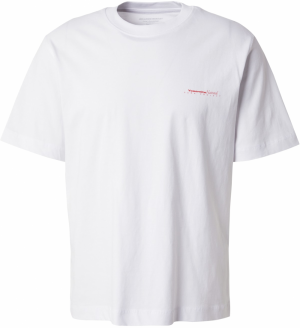 JACK & JONES Tričko 'JORRIDGEWOOD'  slonová kosť / oranžovo červená / biela