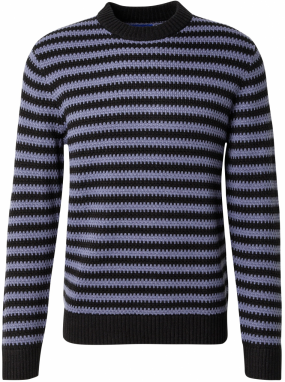 JACK & JONES Sveter 'JOREATON'  modrosivá / čierna