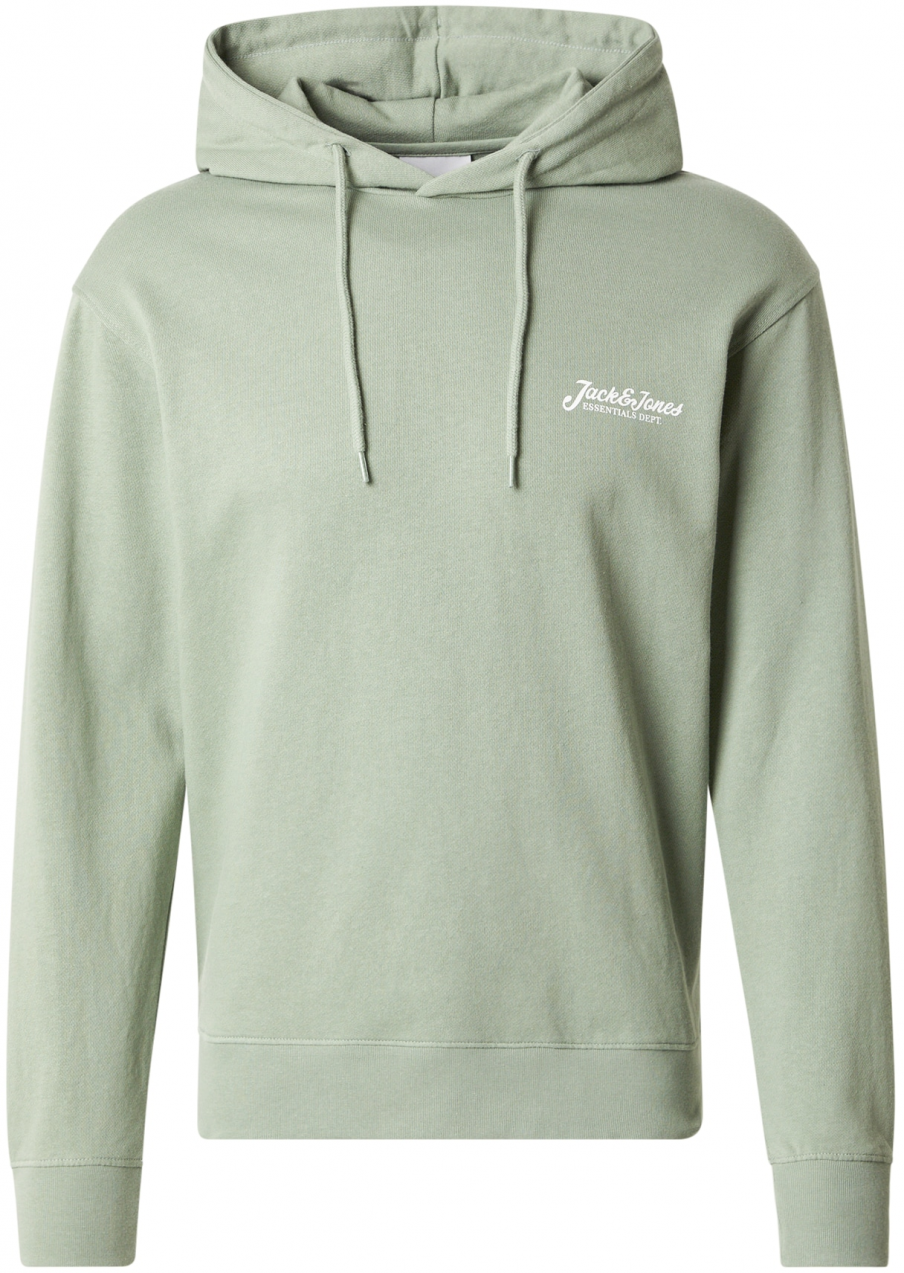 JACK & JONES Mikina 'JJBeau'  pastelovo zelená / biela