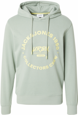 JACK & JONES Mikina  svetložltá / pastelovo zelená