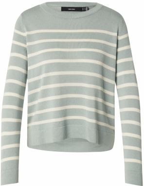 VERO MODA Sveter 'VMNOVA'  krémová / mätová