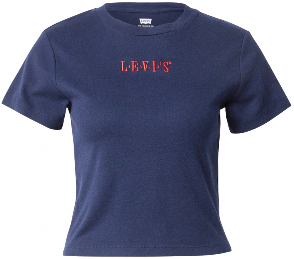LEVI'S ® Tričko 'ESSENTIAL'  tmavomodrá / krvavo červená