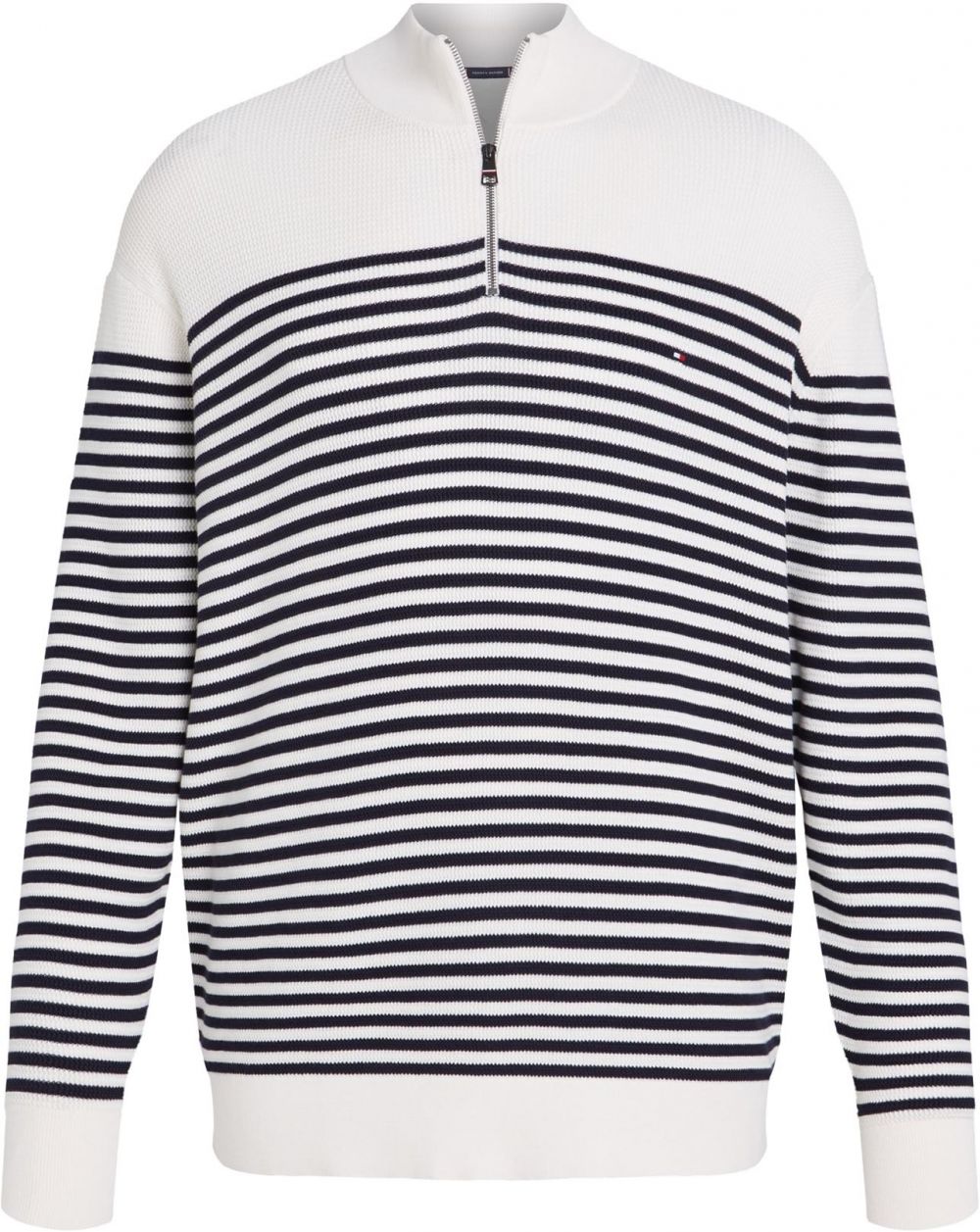 Tommy Hilfiger Big & Tall Sveter  čierna / biela