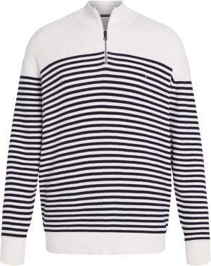 Tommy Hilfiger Big & Tall Sveter  čierna / biela