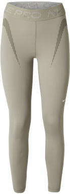 NIKE Športové nohavice  olivová / tmavozelená / biela