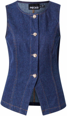PIECES Vesta 'PCFABIA'  modrá denim