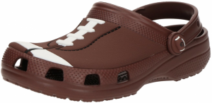 Crocs Otvorená obuv 'Classic Football'  čokoládová / čierna / biela