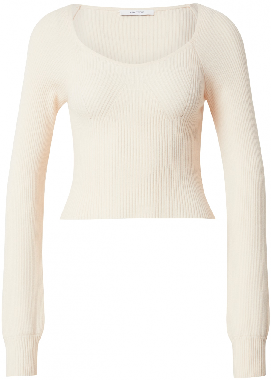 ABOUT YOU Tričko 'Malina'  krémová