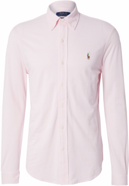 Polo Ralph Lauren Košeľa  svetlobéžová / hnedá / jedľová / rosé