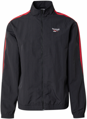 Reebok Športová bunda  červená / čierna