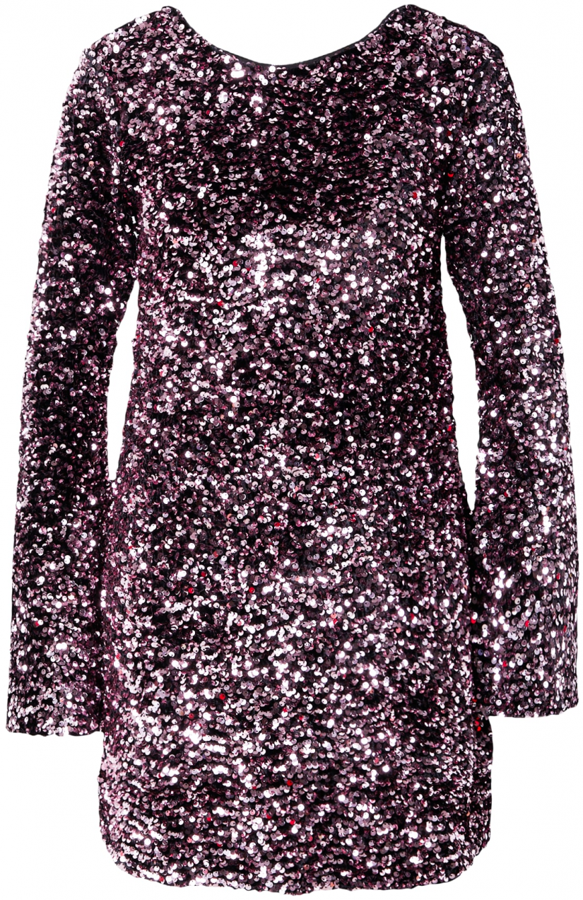Gina Tricot Kokteilové šaty  tmavoružová