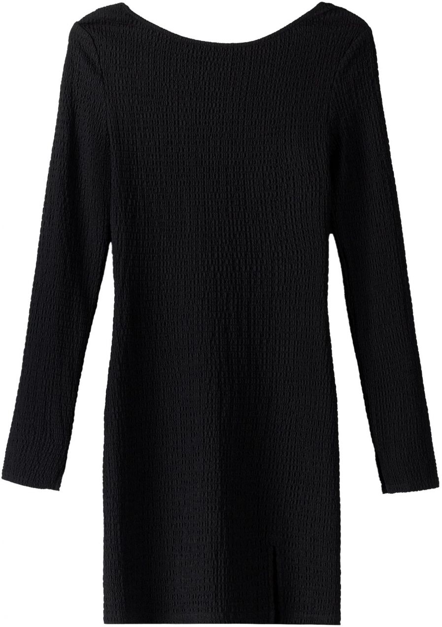 Bershka Šaty  čierna