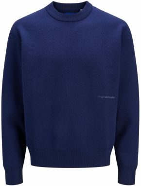 JACK & JONES Sveter 'JORVESTERBRO'  tmavomodrá