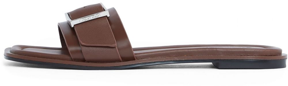 Calvin Klein Šľapky  tmavohnedá