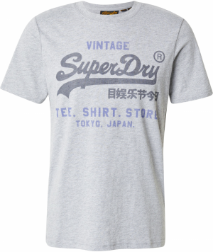 Superdry Tričko 'Heritage'  modrá / sivá / antracitová