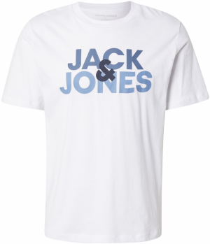 JACK & JONES Tričko 'JWHJACULA'  zafírová / opálová / biela
