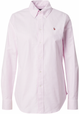Polo Ralph Lauren Blúzka  ružová / biela