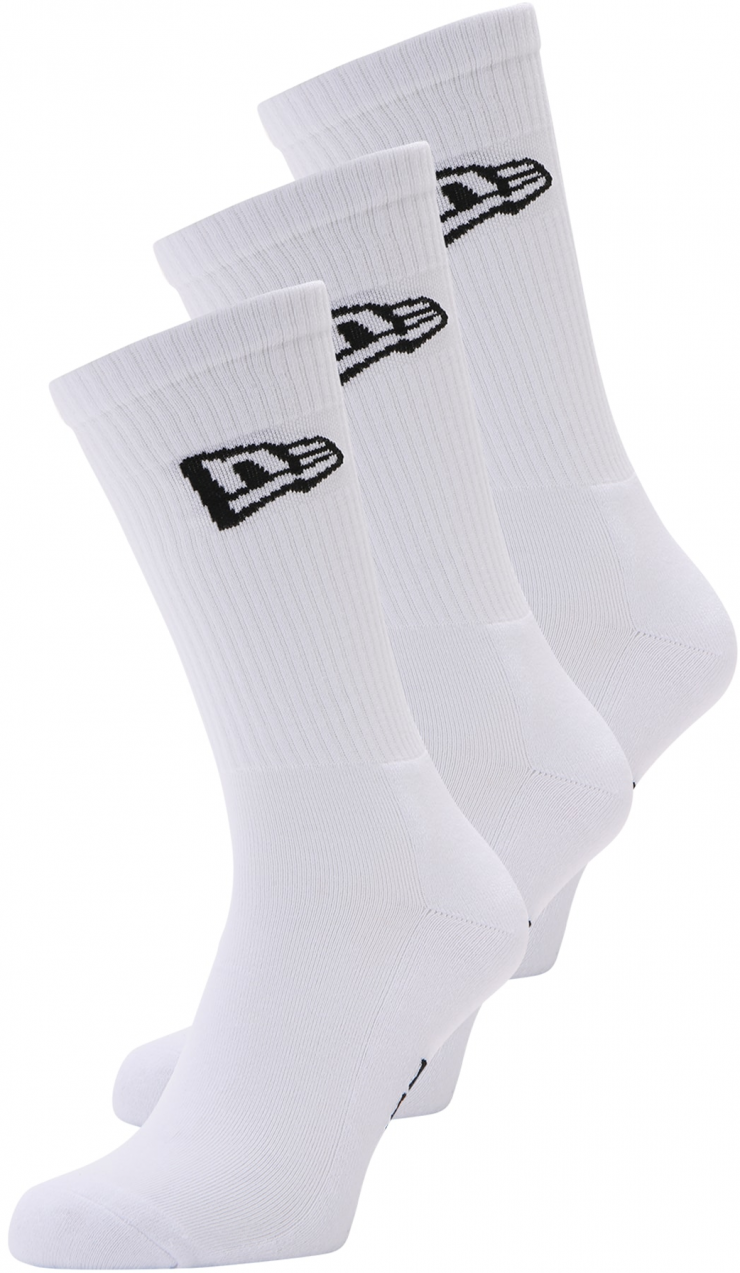 NEW ERA Ponožky  čierna / biela