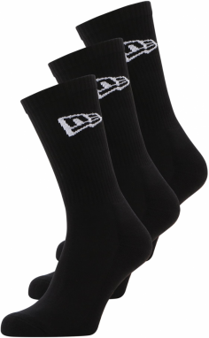 NEW ERA Ponožky  čierna / biela