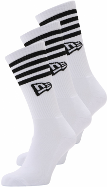 NEW ERA Ponožky  čierna / biela
