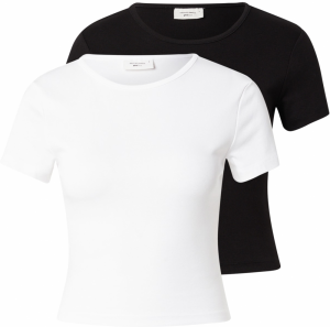 Gina Tricot Tričko  čierna / biela