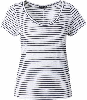 Superdry Tričko  námornícka modrá / biela