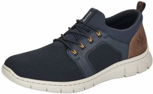 Rieker Slip-on obuv  námornícka modrá / tmavomodrá / hnedá