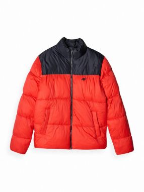 4F Zimná bunda  červená / čierna