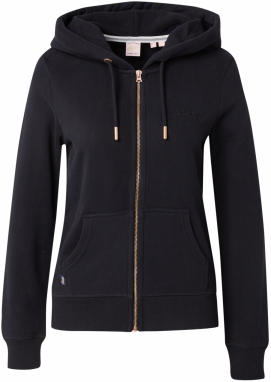 Superdry Tepláková bunda 'Essential'  čierna