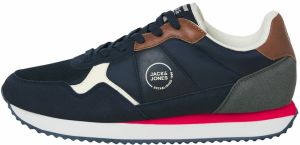 JACK & JONES Nízke tenisky 'JFWROBIN'  námornícka modrá / hnedá / biela