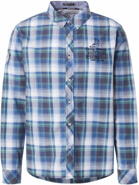 CAMP DAVID Košeľa  zafírová / tmavomodrá / mätová / biela
