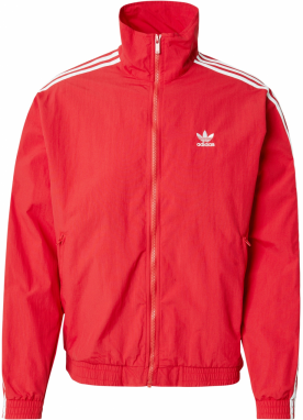 ADIDAS ORIGINALS Prechodná bunda  červená / biela