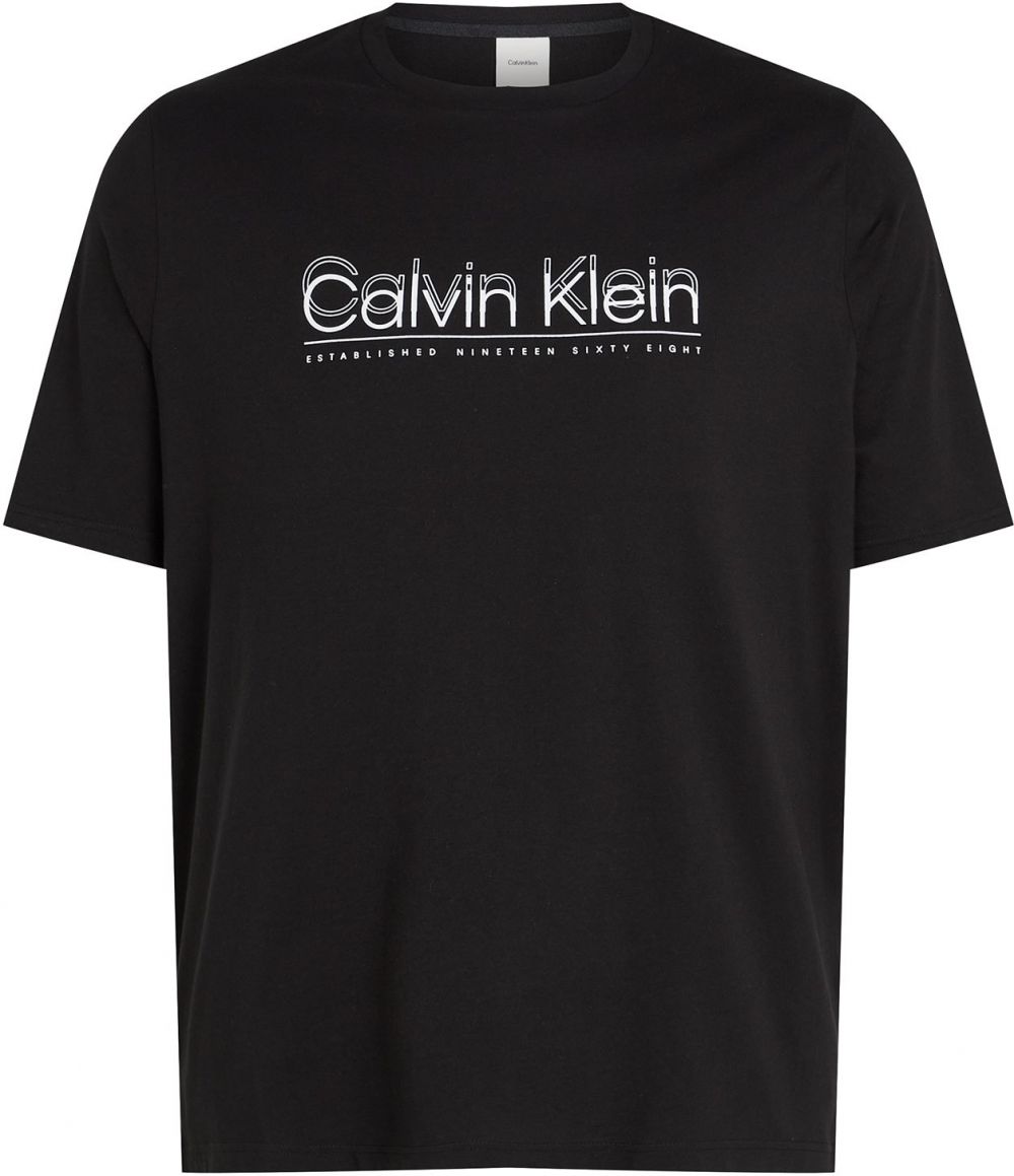 Calvin Klein Big & Tall Tričko  kamenná / čierna / biela