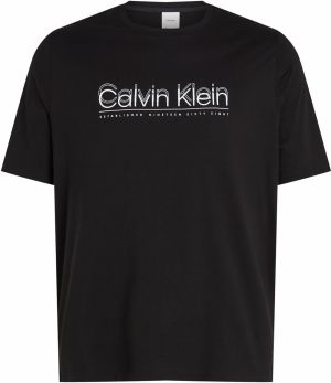 Calvin Klein Big & Tall Tričko  kamenná / čierna / biela