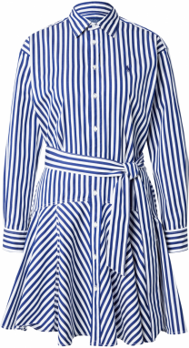 Polo Ralph Lauren Košeľové šaty  modrá / biela