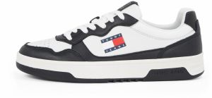 Tommy Jeans Nízke tenisky 'ESS'  nebielená / námornícka modrá / červená / čierna