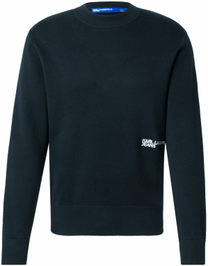 KARL LAGERFELD JEANS Sveter  čierna / biela